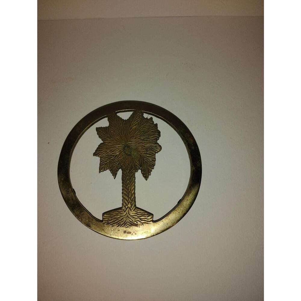 Brass Palm Tree Trivet